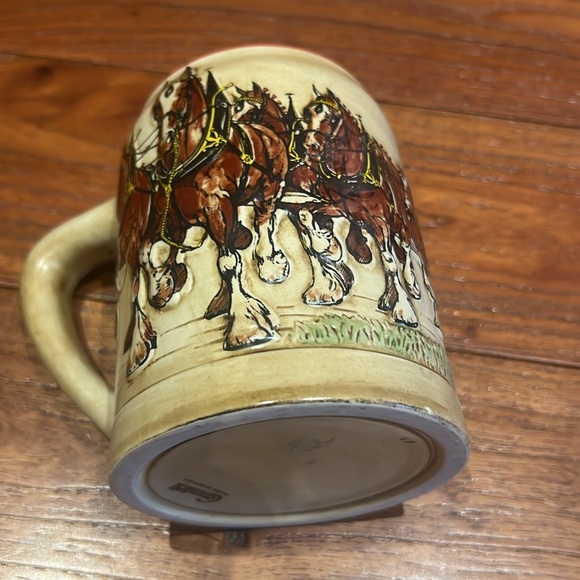 Ceramarte Budweiser Champion Clydesdales St. Louis Missouri Stein 1980 - Picture 7 of 13